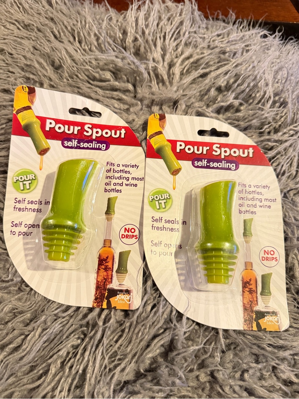 Jokari Pour Spout Self-Sealing
No Drip Oil & Wine Bottle Pourers
Set of 2